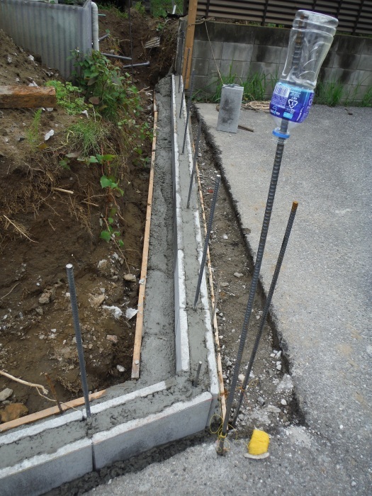 測量とブロック積み