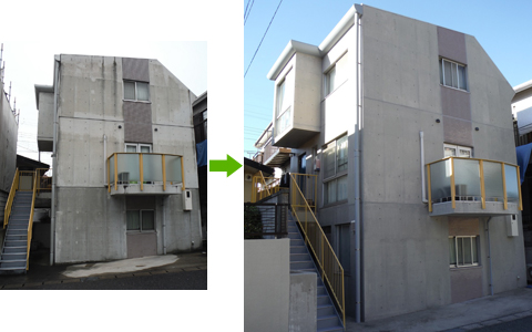 千葉市:コンクリート住宅の外壁・屋根塗り替え